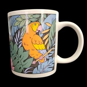Studio Nova Parrots Tropical Jungle Bird Ceramic Coffee Mug MZ516 Colorful